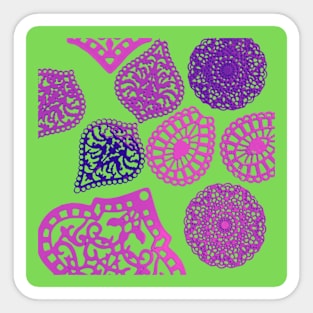 Lilac lace pattern Sticker